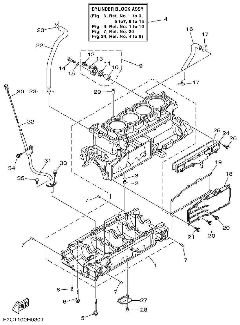 Yamaha GX18 CRANKCASE parts diagram